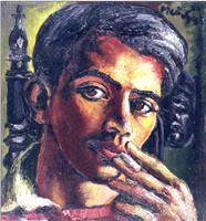 Portrait of Johannes Petrus Meintjes: Self-portrait